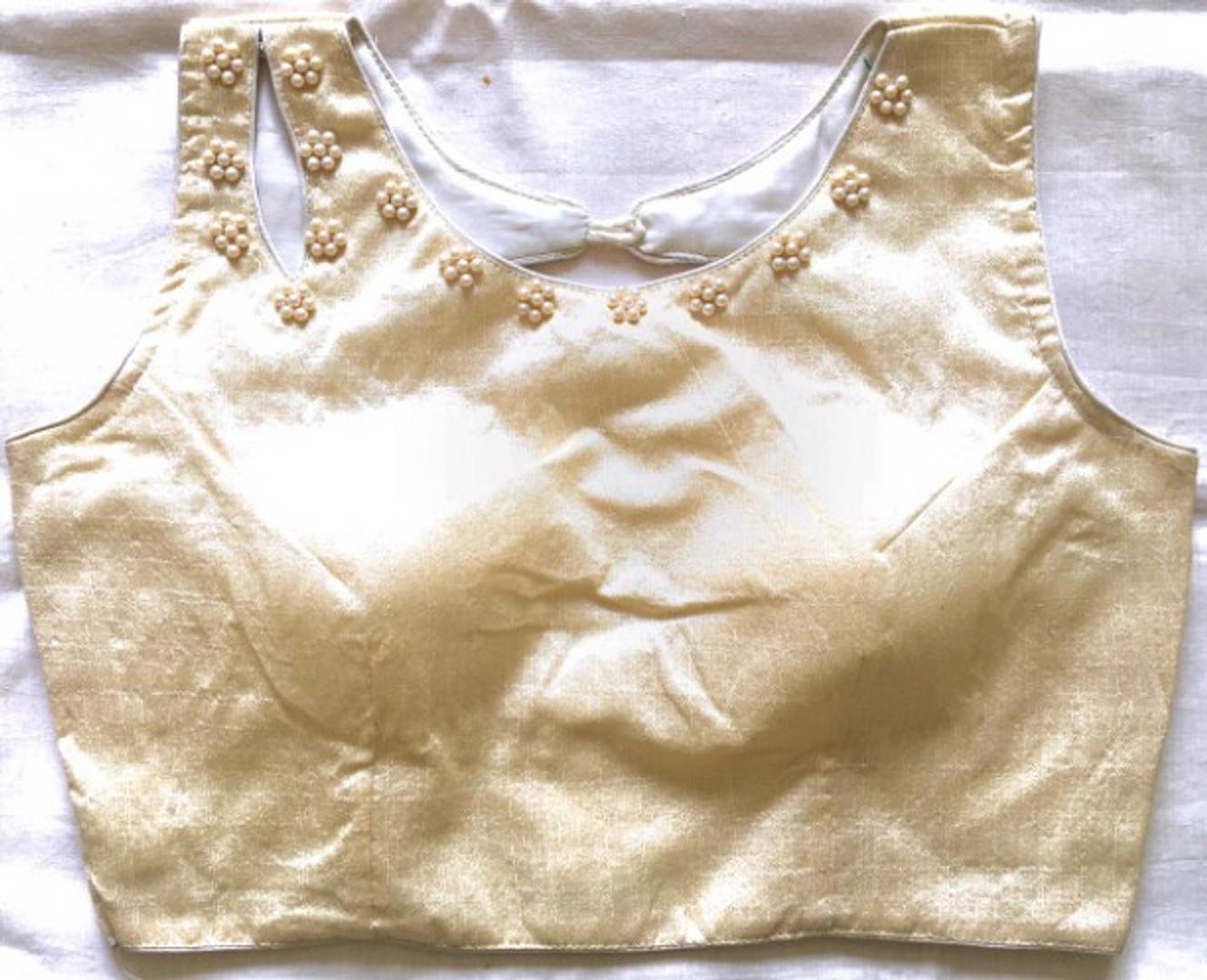 Latest Beautiful Silk Blend Stitched Blouse